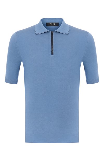 Мужская поло из хлопка и шелка ZILLI, арт. KZP002M0143VRIS00