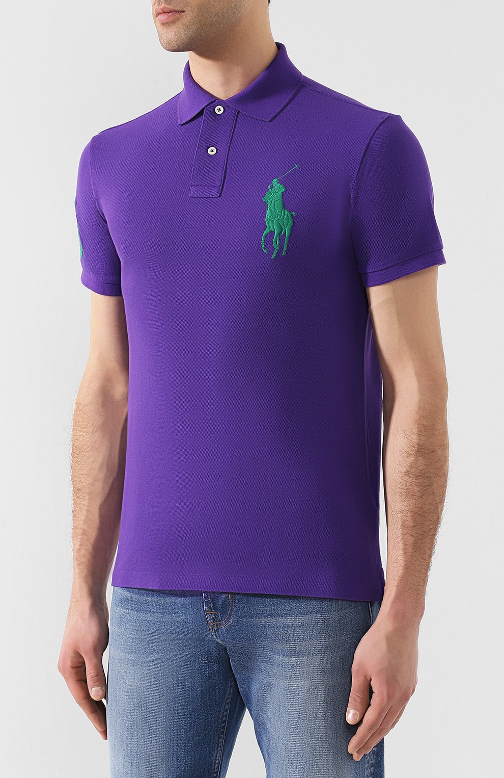 Хлопковое поло POLO RALPH LAUREN, арт. 710692227, фото 3