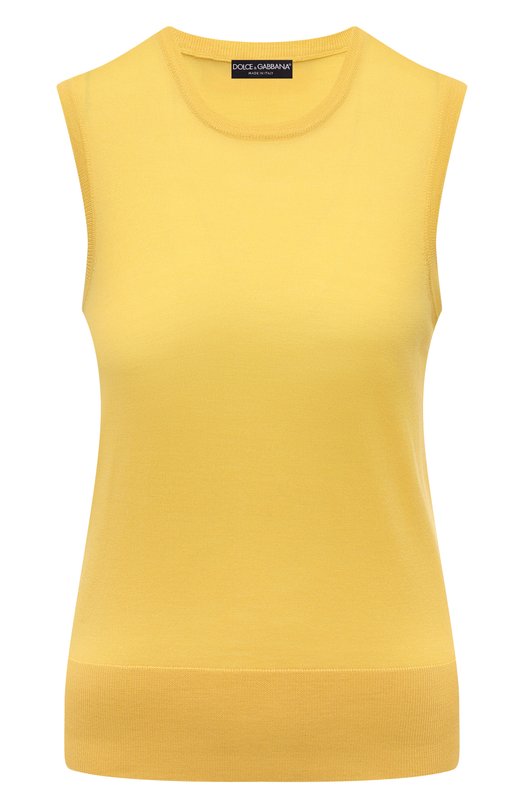 Шерстяной топ Dolce & Gabbana FXT04T/JCVR8 Жёлтый FXT04T/JCVR8
