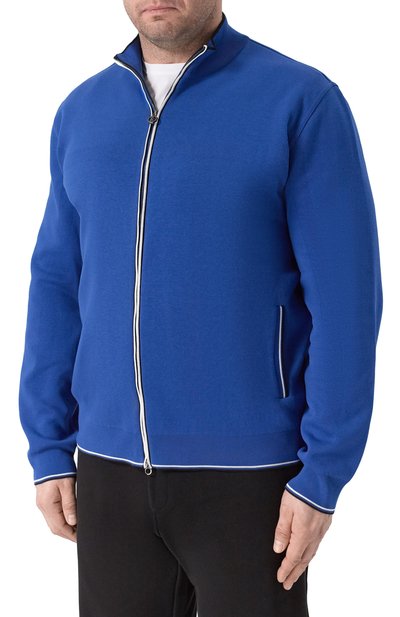 Хлопковый кардиган STEFANO RICCI синего цвета по цене 371500 руб., арт. K616447R31/F26114_001, фото 3 Хлопковый кардиган STEFANO RICCI, арт. K616447R31/F26114_001, фото 3