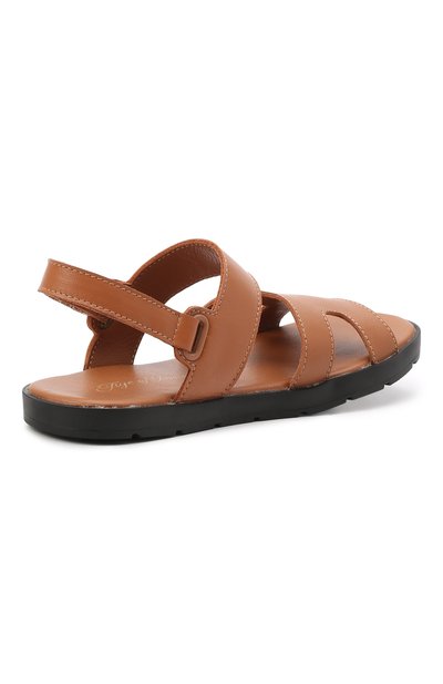 Кожаные сандалии AGE OF INNOCENCE коричневого цвета по цене 13300 руб., арт. 000267/N0A/23-29, фото 3 Кожаные сандалии AGE OF INNOCENCE, арт. 000267/N0A/23-29, фото 3