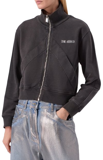 Хлопковая толстовка THE ATTICO, арт. 251WCF00022/JJF003AA, фото 3