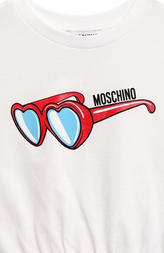 Детский комплект из футболки и шорт MOSCHINO черно-белого цвета, арт. HDG011/LLB35/10-14 | Фото 4 (Тематический товар: Teddy Bear; Рукава: Короткие; Материал сплава: Проставлено; Материал внешний: Хлопок; Кросс-КТ: костюм; Драгоценные камни: Проставлено; Ростовка одежда: 12 лет | 152 см, 10 - 11 лет | 140 - 146см)