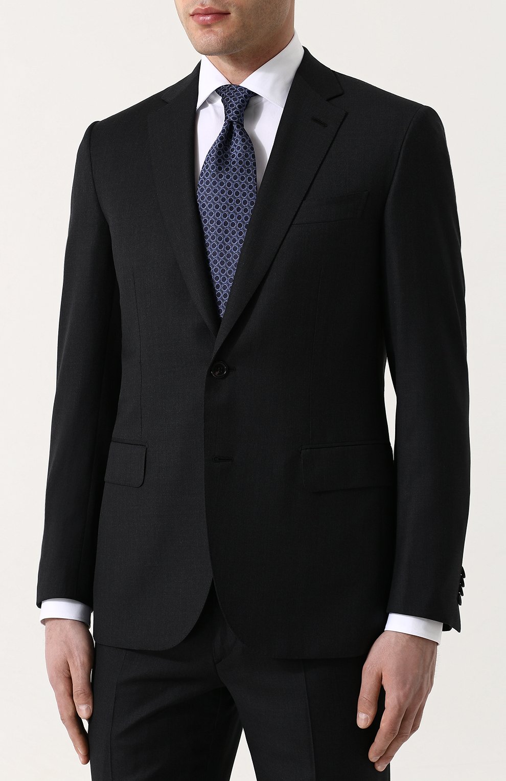 Шерстяной костюм с пиджаком на двух пуговицах BRIONI, арт. RA0G00/PZA16/MADIS0N/2, фото 2