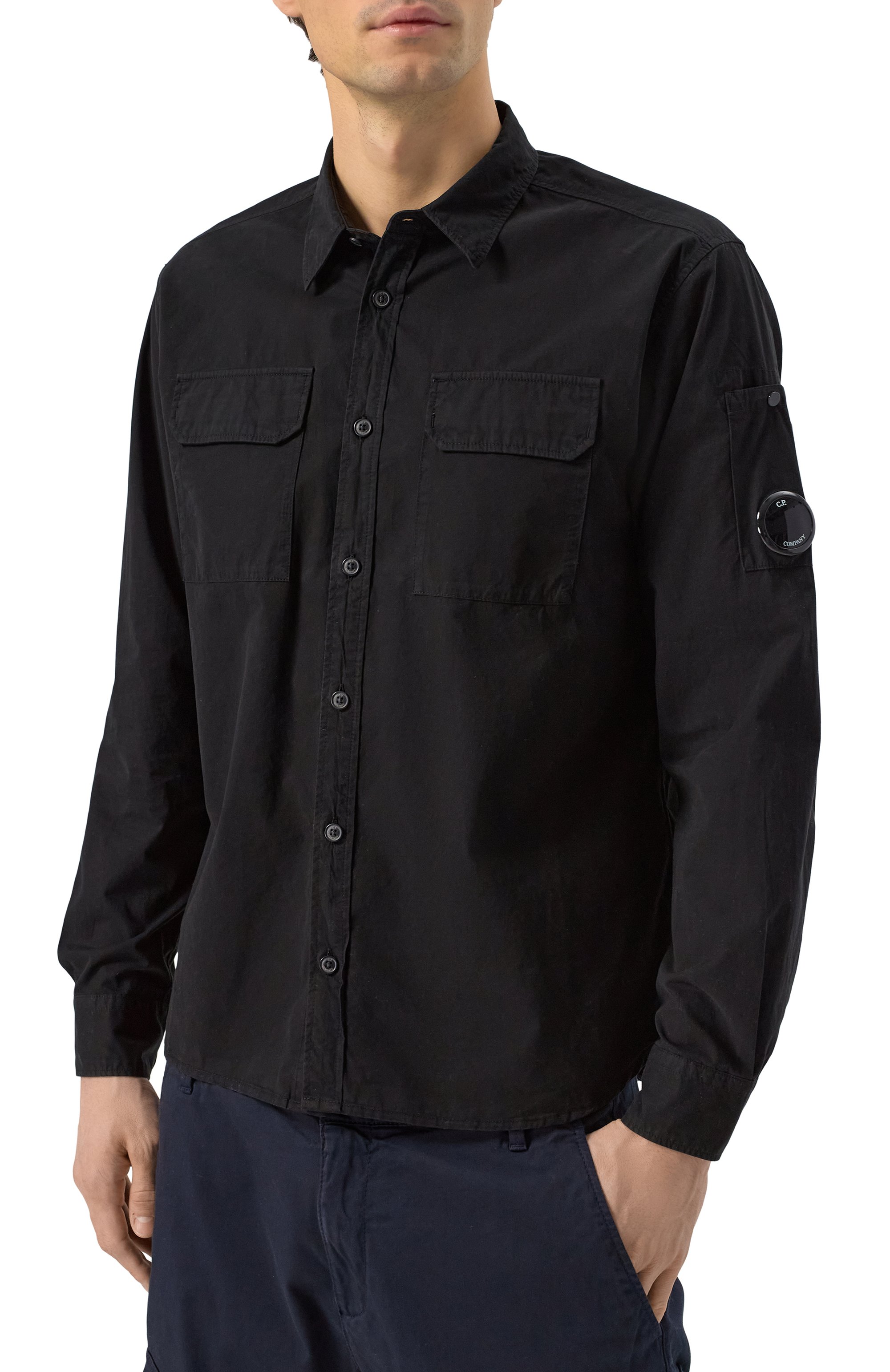 Хлопковая рубашка C.P. COMPANY, арт. 18CMSH140A110143G, фото 3