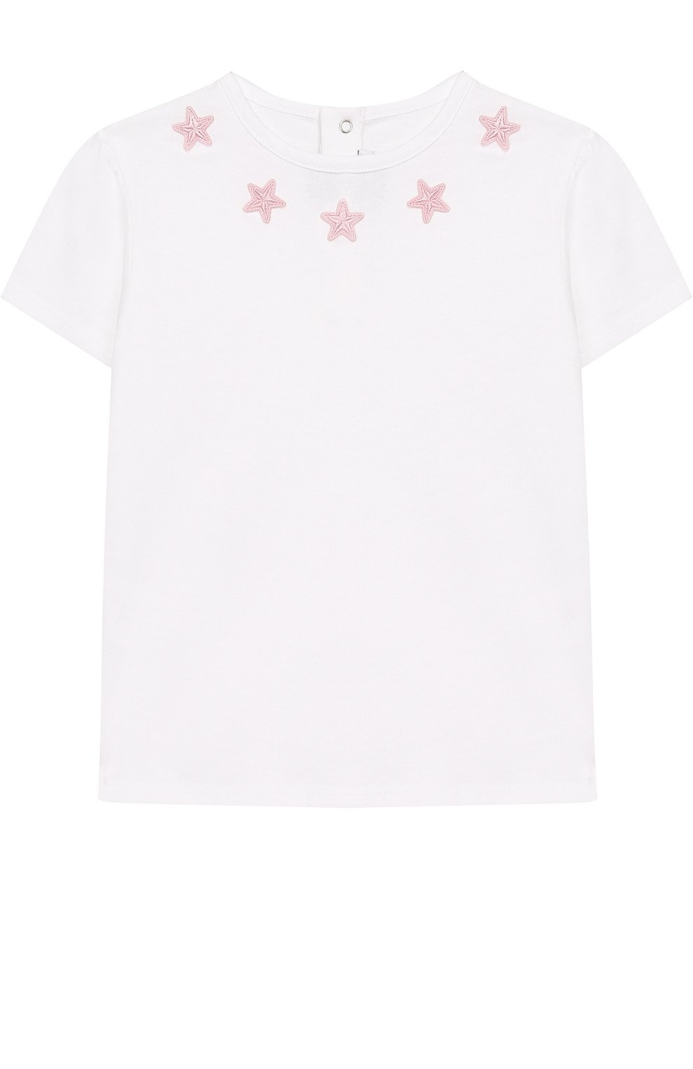 Хлопковая футболка с аппликациями GIVENCHY, арт. H05040/9M-18M, фото 1