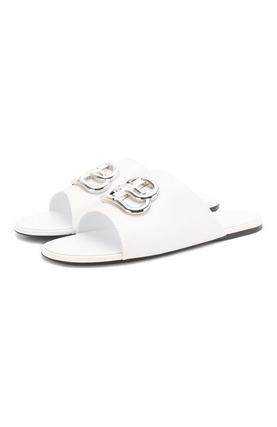 Кожаные шлепанцы oval BALENCIAGA, арт. 604061/WA8F8, фото 1