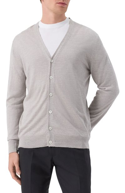 Кардиган из шелка и льна CORNELIANI, арт. 25M546-2525111, фото 3