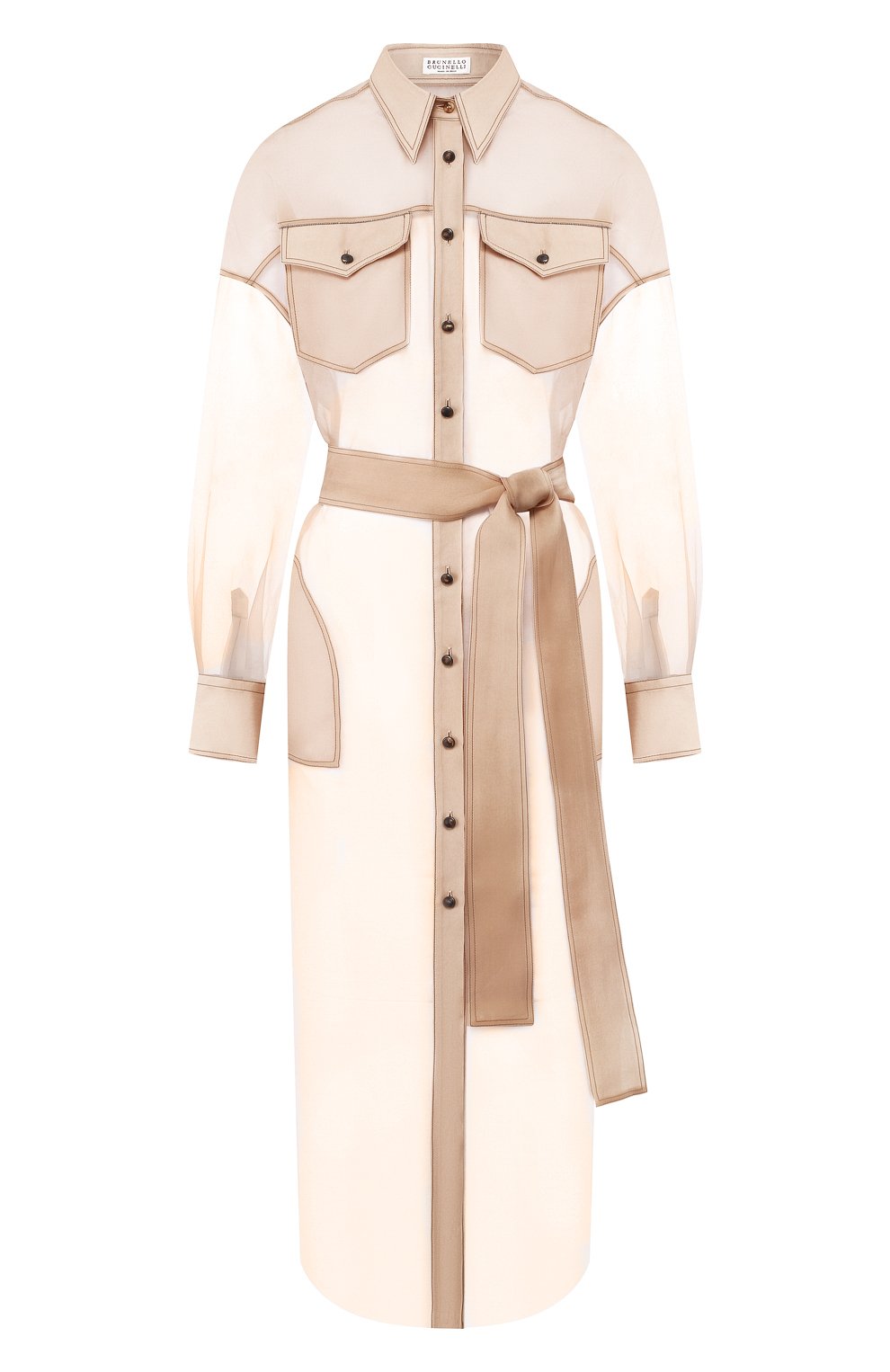 Шелковая туника BRUNELLO CUCINELLI, арт. MF940NV336, фото 1