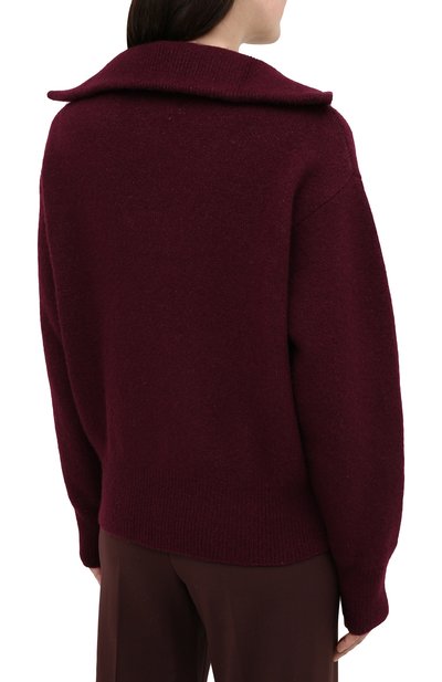 Свитер ISABEL MARANT ETOILE бордового цвета по цене 53950 руб., арт. PU0766-20A081E/FANCY, фото 4 Свитер ISABEL MARANT ETOILE, арт. PU0766-20A081E/FANCY, фото 4