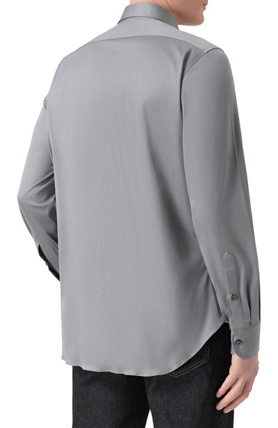 Хлопко вая рубашка MVST, арт. SLIM/GABRIELLE/R0UND/1628-JERSEY (INTERL0CK), фото 4