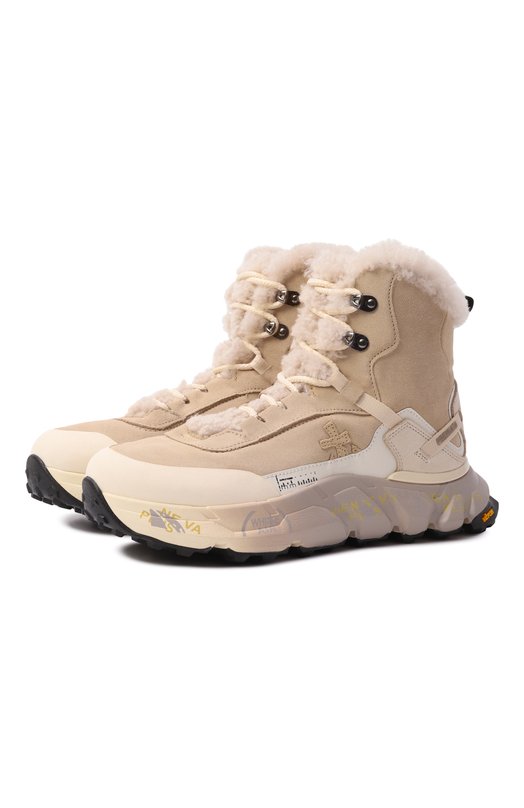 Комбинированные ботинки  Trivor Premiata TRIV0R/VAR 440M Бежевый TRIV0R/VAR 440M