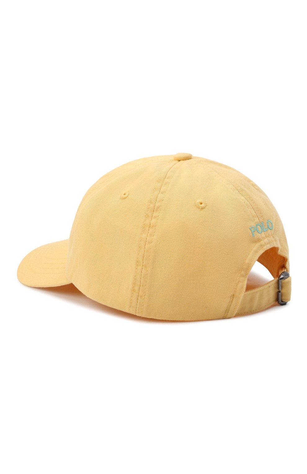 Хлопковая бейсболка POLO RALPH LAUREN желтого цвета по цене 3660 руб., арт. 321785653, фото 2 Хлопковая бейсболка POLO RALPH LAUREN, арт. 321785653, фото 2