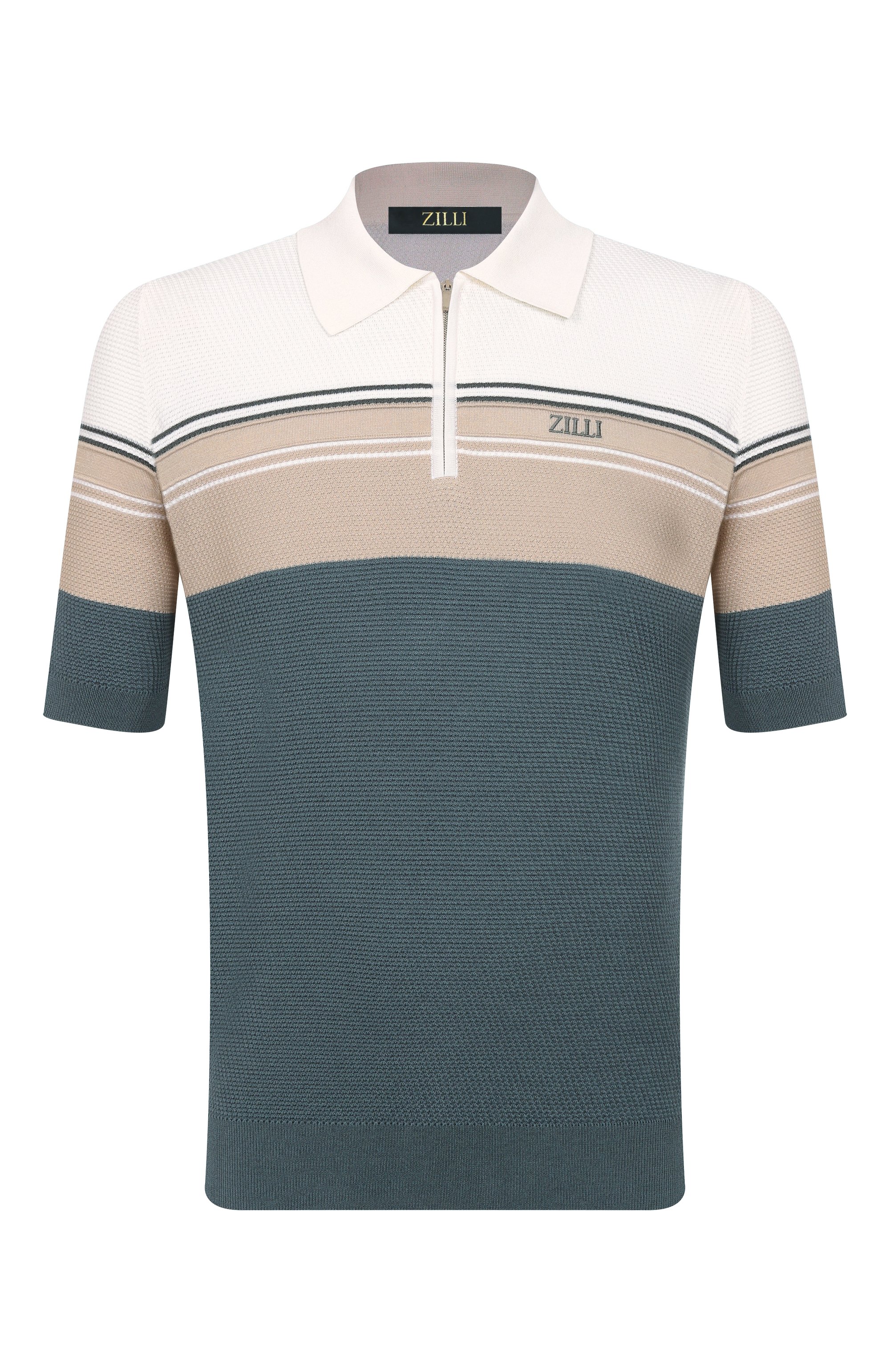 Поло из хлопка и шелка ZILLI, арт. KZP002M0142VTHL00, фото 1