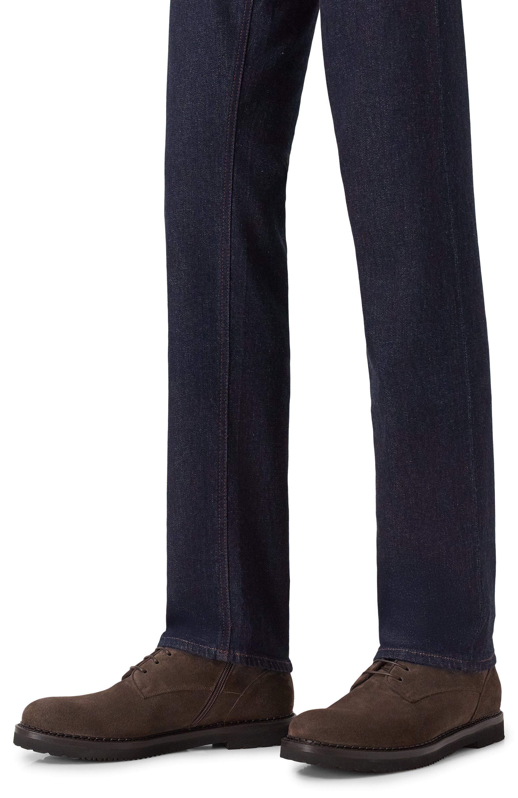 Замшевые ботинки W.GIBBS темно-коричневого цвета по цене 63050 руб., арт. 2035016/KIPS NUBUK FUR, фото 3 Замшевые ботинки W.GIBBS, арт. 2035016/KIPS NUBUK FUR, фото 3