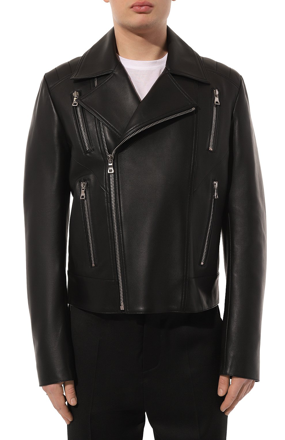 Кожаная куртка BALMAIN, арт. YH1TD170LB24, фото 3