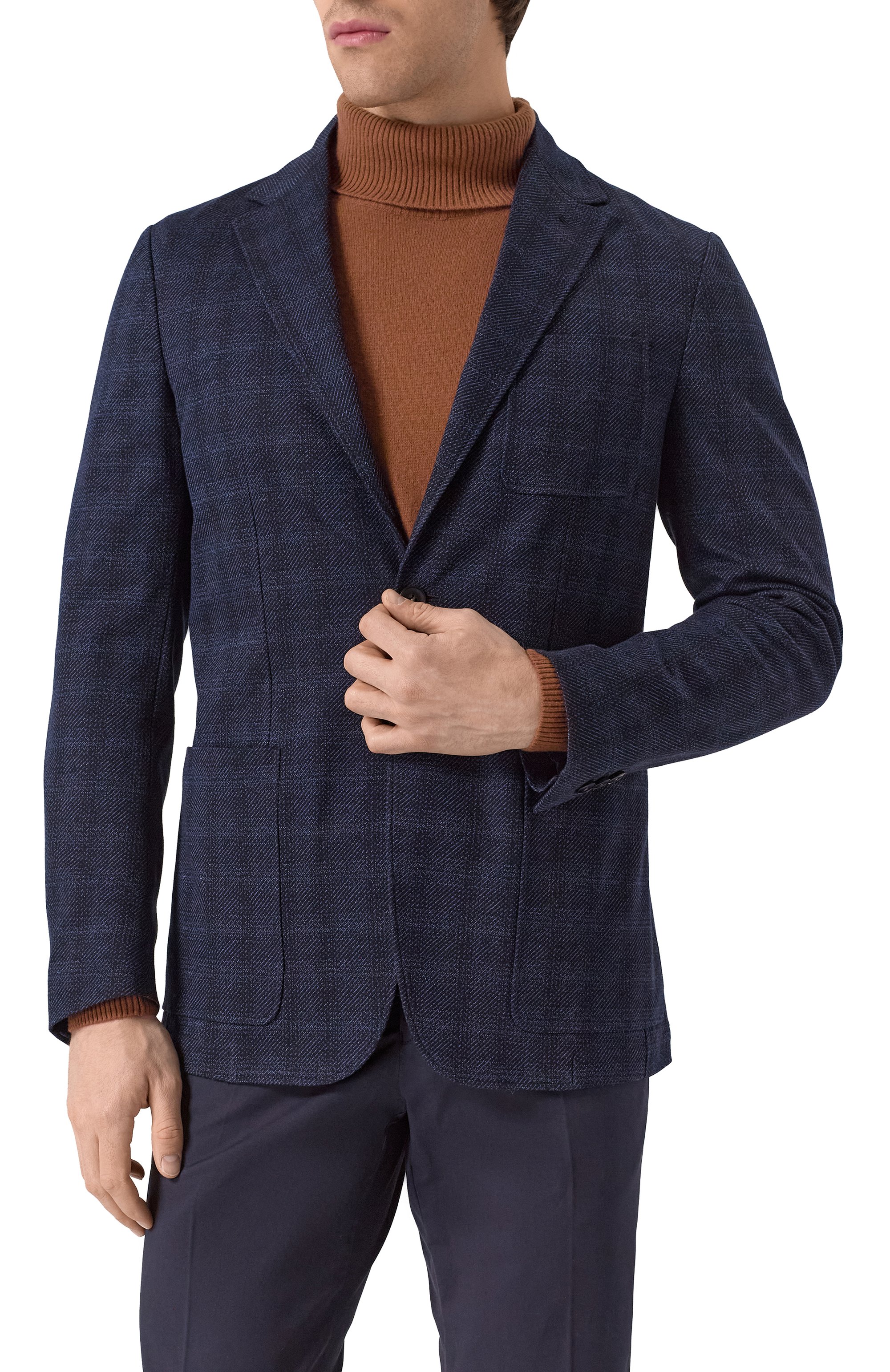 Хлопковый пиджак CANALI, арт. J0147/JJ02703, фото 4