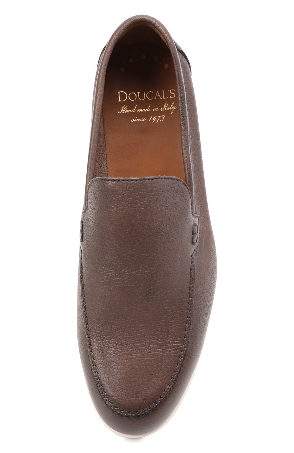 Кожаные лоферы DOUCAL'S темно-коричневого цвета по цене 43900 руб., арт. DU2814ARTHUY215IM20, фото 6 Кожаные лоферы DOUCAL'S, арт. DU2814ARTHUY215IM20, фото 6