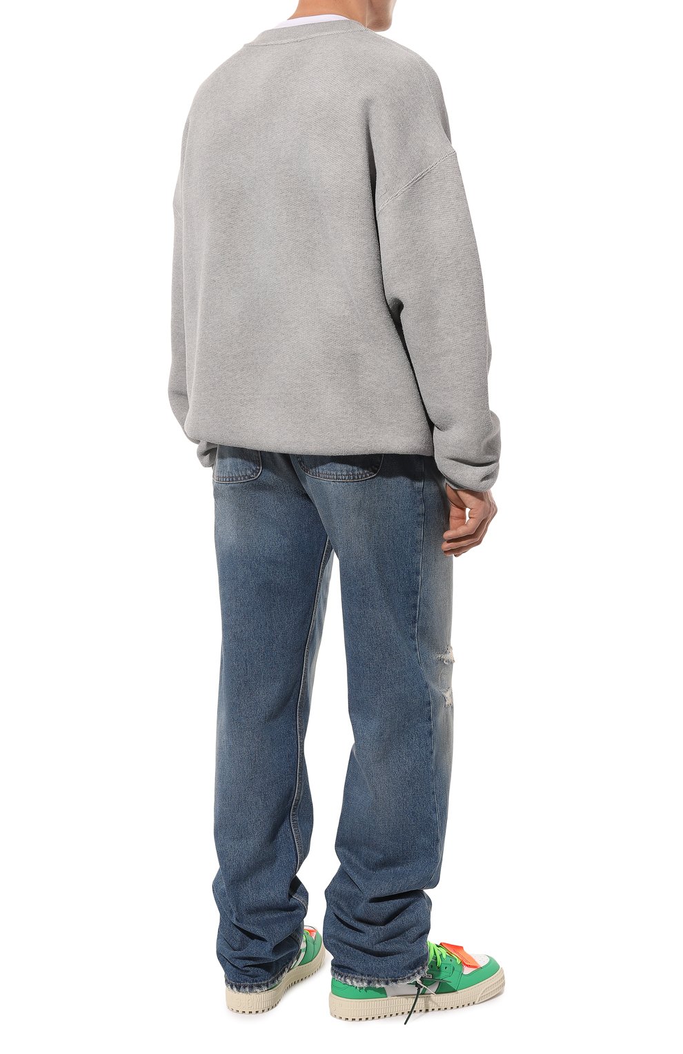 Кеды off court OFF-WHITE зеленого цвета по цене 65150 руб., арт. OMIA065S23LEA0010155, фото 2 Кеды off court OFF-WHITE, арт. OMIA065S23LEA0010155, фото 2