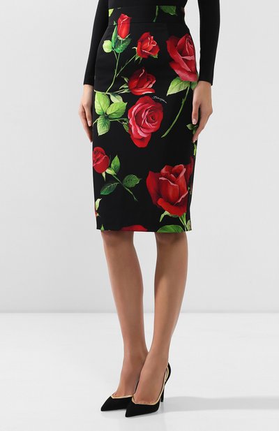 Шелковая юбка DOLCE & GABBANA, арт. F4BPPT/FSAY1, фото 3
