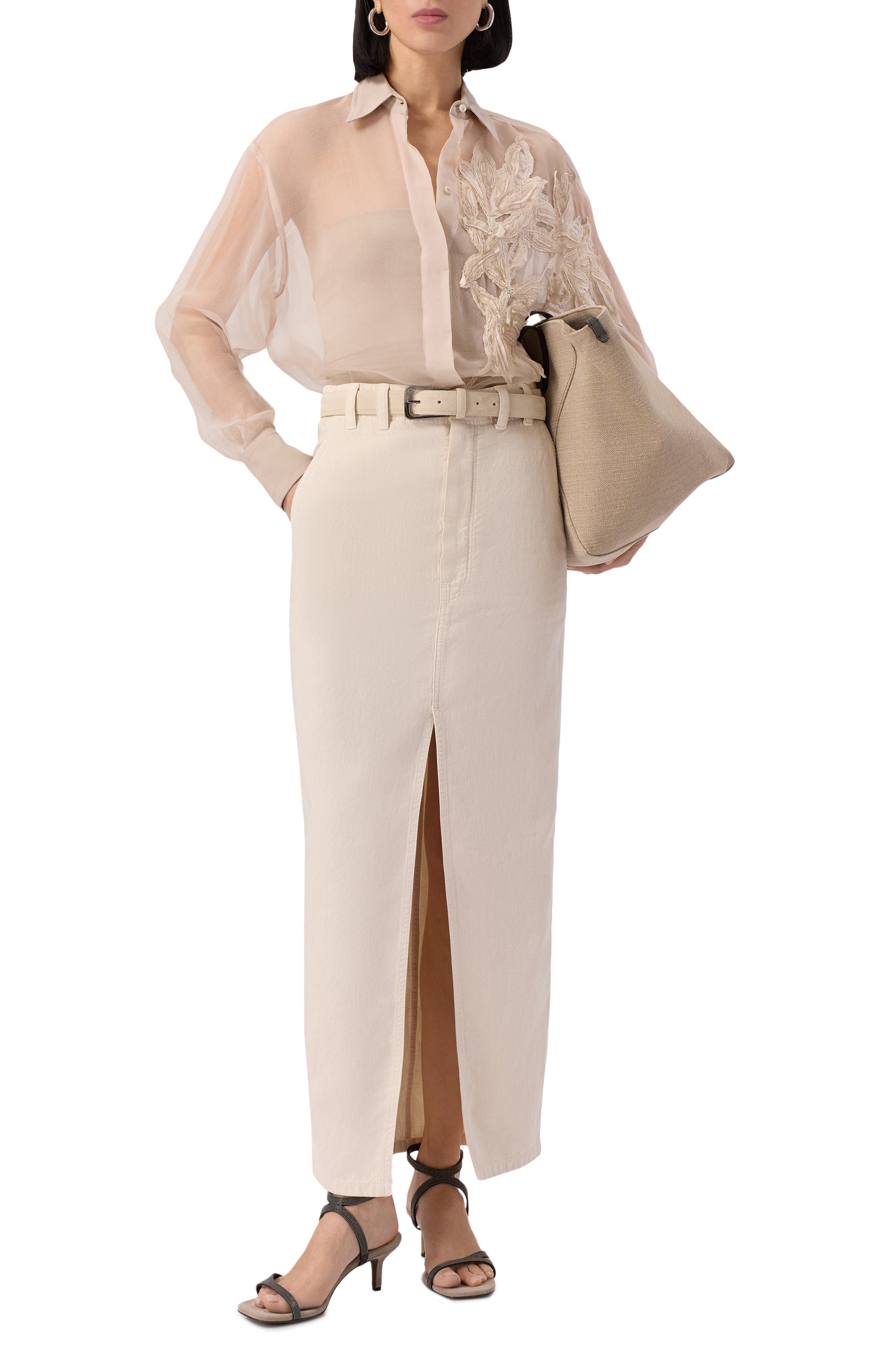 Шелковая блузка BRUNELLO CUCINELLI, арт. MF940RJ506, фото 2