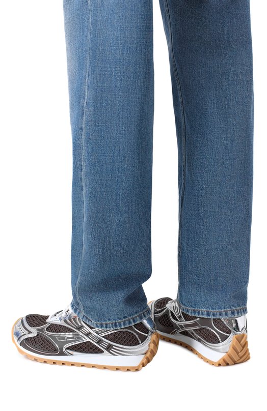 Комбинированные кроссовки Orbit Bottega Veneta 741357/V2X40 Коричневый  741357/V2X40 Фото 3