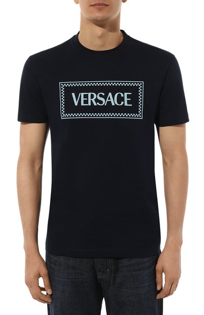 Хлопковая футболка VERSACE, арт. 1011694/1A08584, фото 3