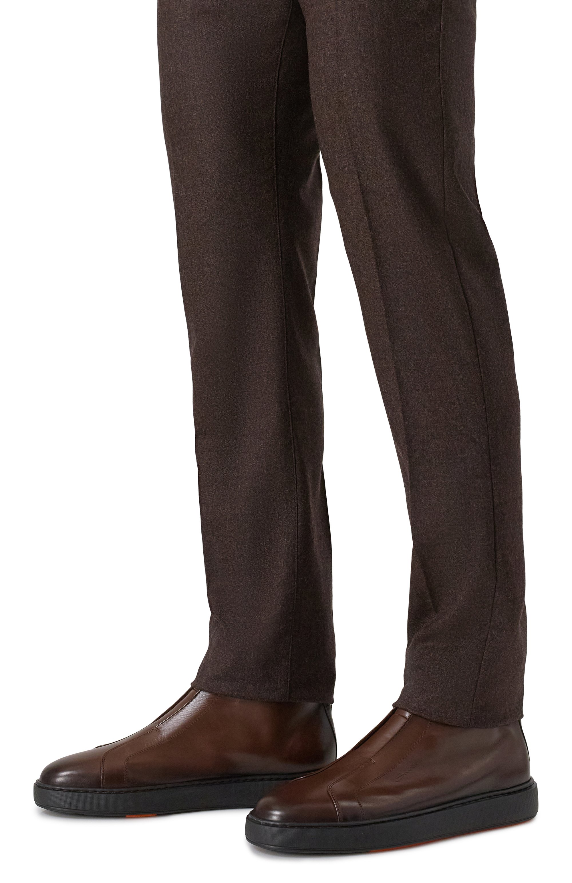 Кожаные кеды cleanic SANTONI, арт. MBCG22105SM0T0IL, фото 3