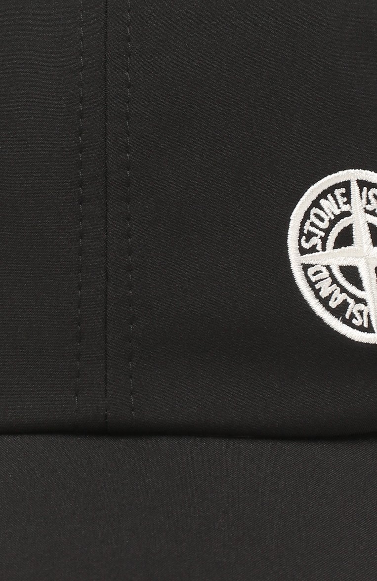 Мужская бейсболка STONE ISLAND черного цвета, арт. 721599227 | Фото 3 (Материал: Текстиль, Синтетический материал; Нос: Не проставлено)