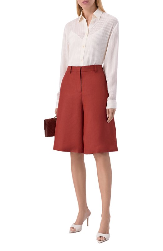 Шорты изо льна и шелка MVST M26.2PW.T011/F123 Красный  M26.2PW.T011/F123 Фото 2