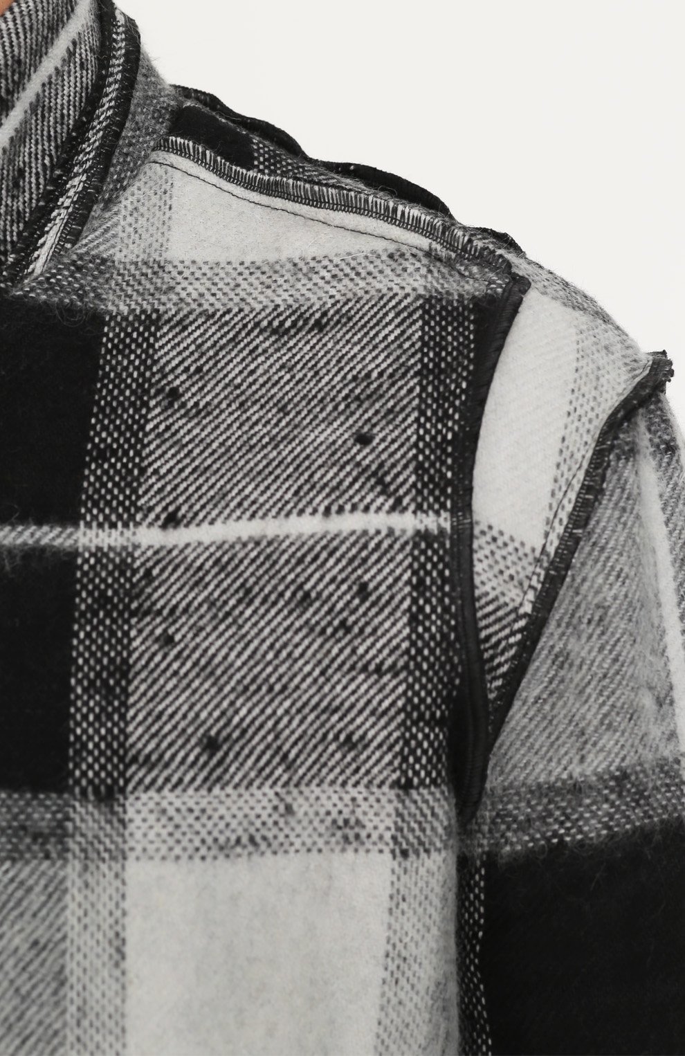 Однобортный пиджак из смеси льна и шерсти с воротником-стойкой LOST&FOUND, арт. M21.601.278, фото 5