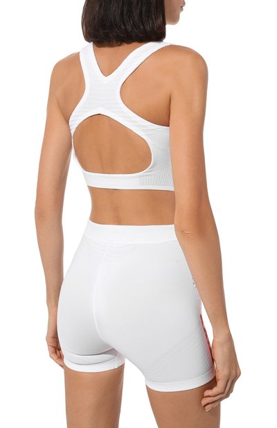 Бра-топ prada linea rossa PRADA белого цвета по цене 98000 руб., арт. 129311-1YCE-F0964-211, фото 4 Бра-топ prada linea rossa PRADA, арт. 129311-1YCE-F0964-211, фото 4