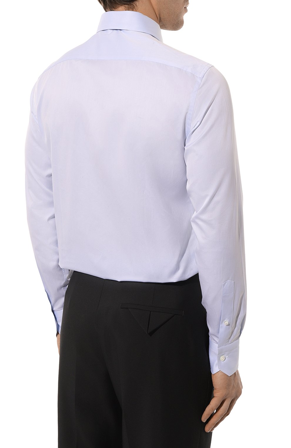 Хлопковая сорочка ZEGNA голубого цвета по цене 59950 руб., арт. 9MS0MT-CT1501, фото 5 Хлопковая сорочка ZEGNA, арт. 9MS0MT-CT1501, фото 5