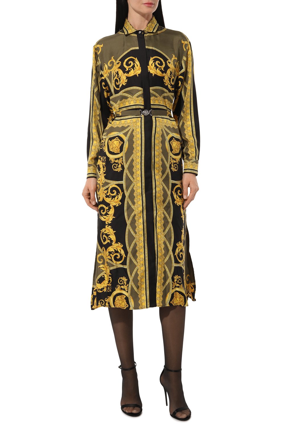 Шелковое платье VERSACE, арт. 1016413/1A11528, фото 3