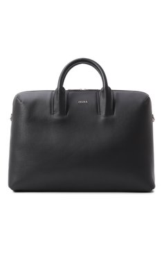 Мужская портфель ZEGNA черного цвета, арт. C2226Z/LHGRN | Фото 1 (Материал: Натуральная кожа; Размер: large; Драгоценные камни: Проставлено; Материал сплава: Проставлено; Ремень/цепочка: На ремешке; Сумки-технические: Портфели)