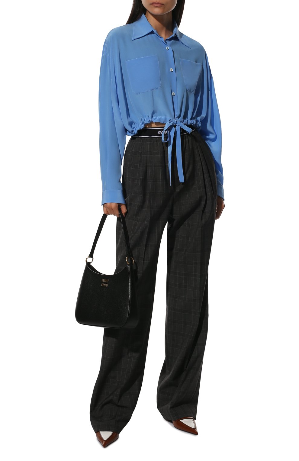 Шелковая блузка MIU MIU, арт. MK1629-102-F0237, фото 2