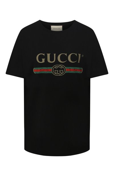 Хлопковая футболка GUCCI, арт. 457095/X5L89, фото 1