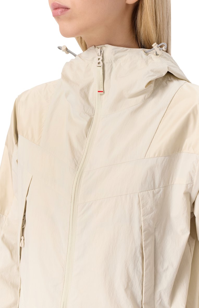 Женская ветровка BOGNER FIRE+ICE кремового цвета, арт. 34749439 | Фото 5 (Длина (верхняя одежда): Короткие; Рукава: Длинные; Материал внешний: Синтетический материал; Материал подклада: Синтетический материал; Кросс-КТ: Ветровки, Куртка; Стили: Спорт-шик)