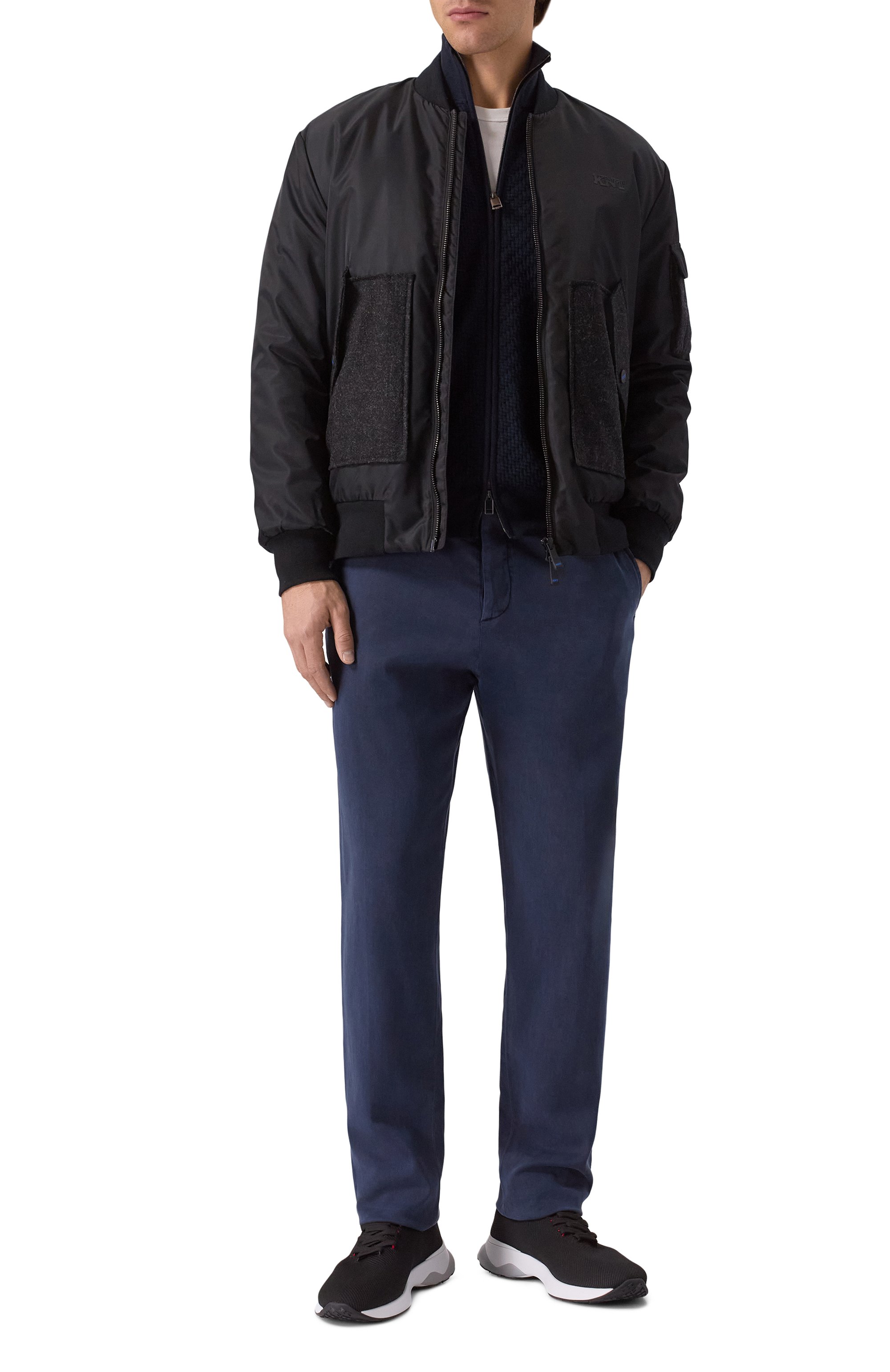 Текстильные кроссовки KITON, арт. USSA375N0133402, фото 2