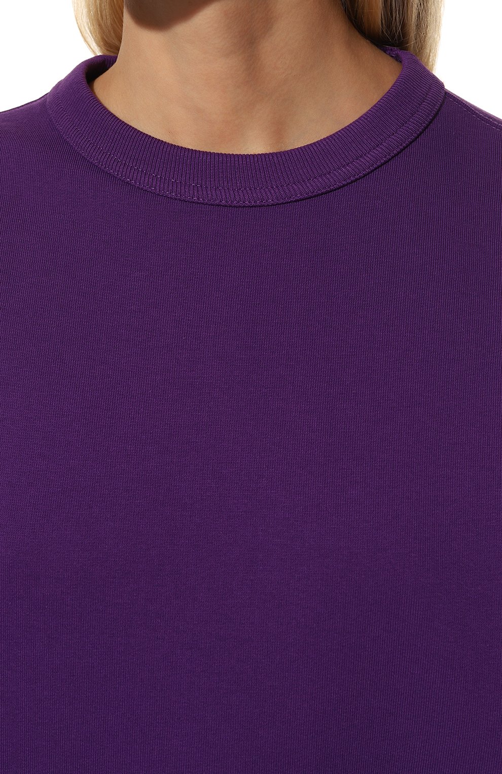 Хлопковый свитшот DRIES VAN NOTEN фиолетового цвета по цене 34950 руб., арт. 222-011153-5611, фото 5 Хлопковый свитшот DRIES VAN NOTEN, арт. 222-011153-5611, фото 5