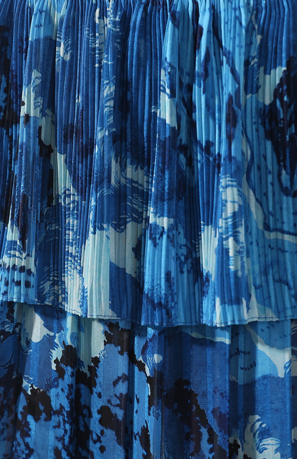 Юбка с принтом VICTORIA, VICTORIA BECKHAM, арт. SKVV 102 SS19 PRINTED SATIN STRIPE, фото 5