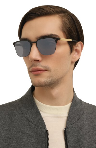 Солнцезащитные очки IC! BERLIN, арт. IB-THE ANTIHER0 SE BLACK SUN-G0LD BLACK MIRR0RED, фото 3