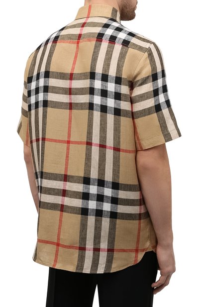 Льняная рубашка BURBERRY, арт. 8051073, фото 4