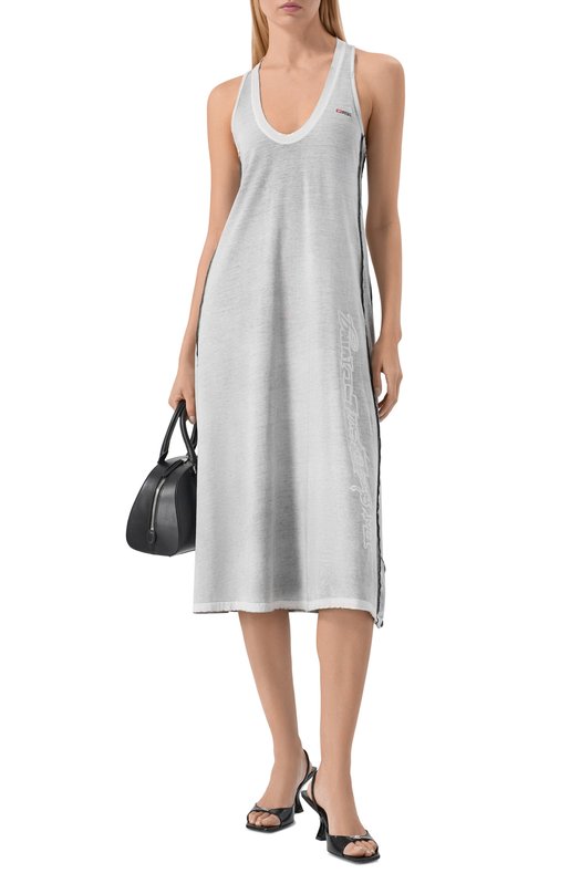 Хлопковое платье Diesel A20365/0BMCC Серый  A20365/0BMCC Фото 2