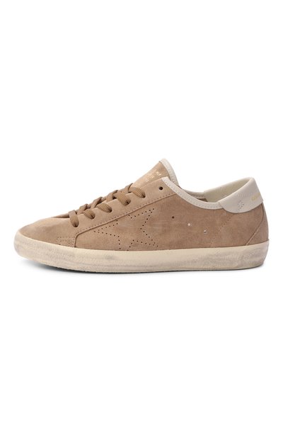 Замшевые кеды super-star GOLDEN GOOSE DELUXE BRAND бежевого цвета по цене 69950 руб., арт. GWF01077.F008593, фото 4 Замшевые кеды super-star GOLDEN GOOSE DELUXE BRAND, арт. GWF01077.F008593, фото 4
