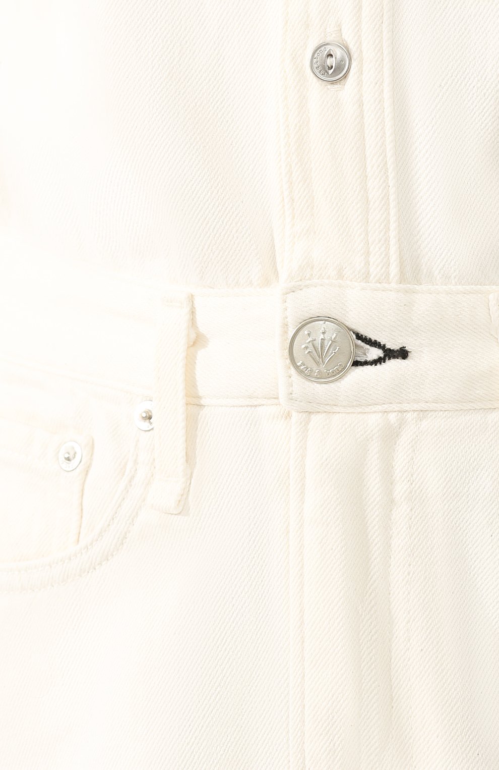 Джинсовое платье RAG AND BONE белого цвета по цене 37350 руб., арт. WCW20S3031VP31, фото 5 Джинсовое платье RAG AND BONE, арт. WCW20S3031VP31, фото 5