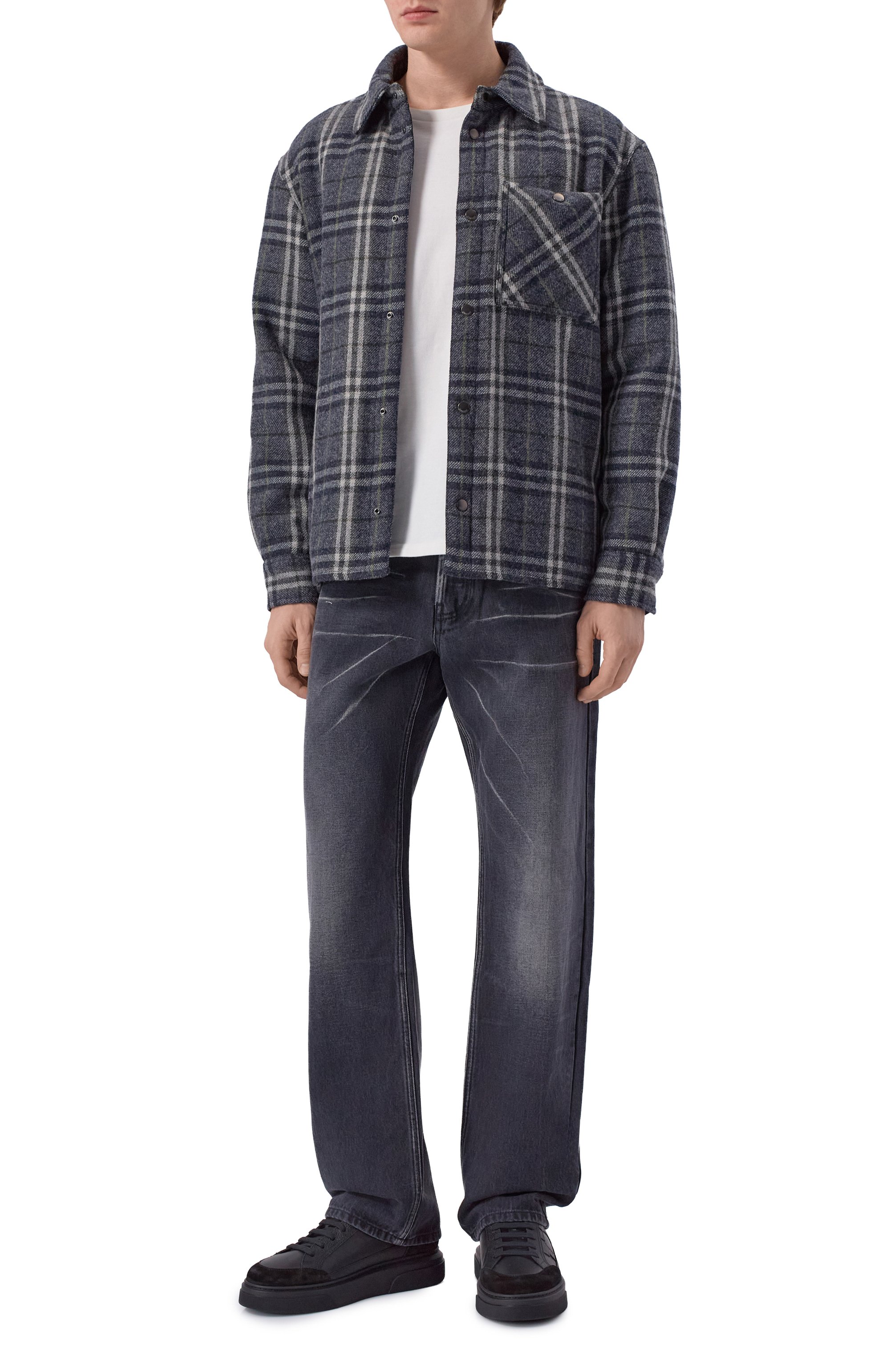 Кожаные кеды FERRAGAMO черного цвета по цене 109500 руб., арт. 023588/778, фото 2 Кожаные кеды FERRAGAMO, арт. 023588/778, фото 2