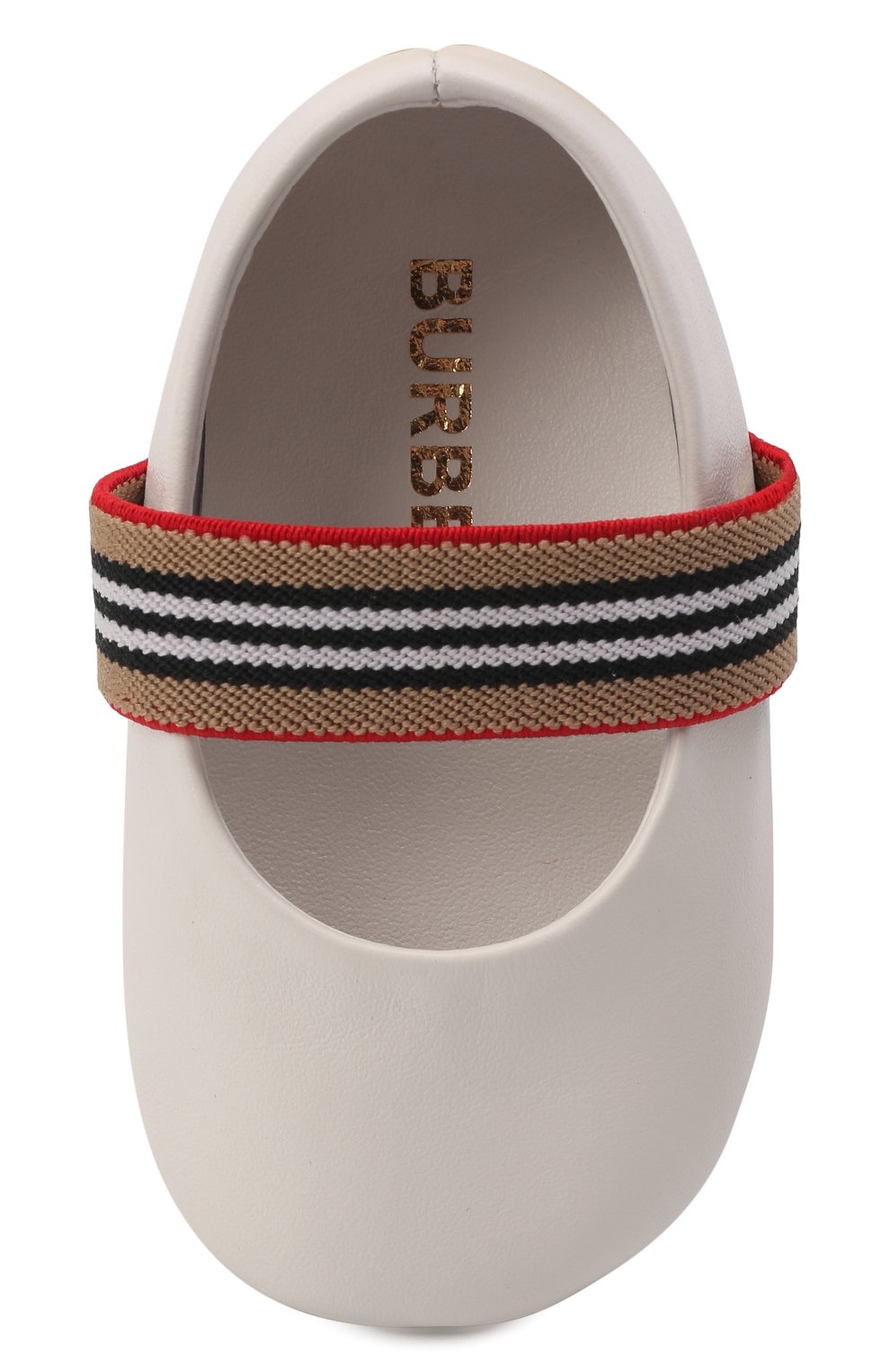 Кожаные пинетки BURBERRY, арт. 8047513, фото 4