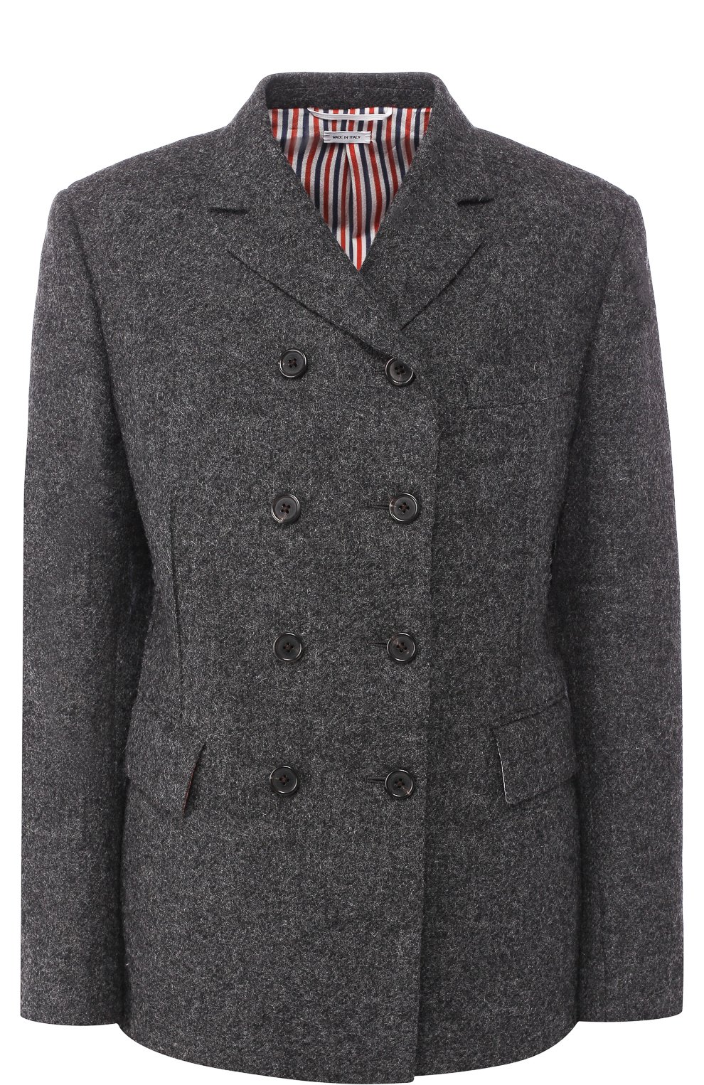 Двубортный шерстяной жакет THOM BROWNE, арт. FBC460A-03793 035, фото 1