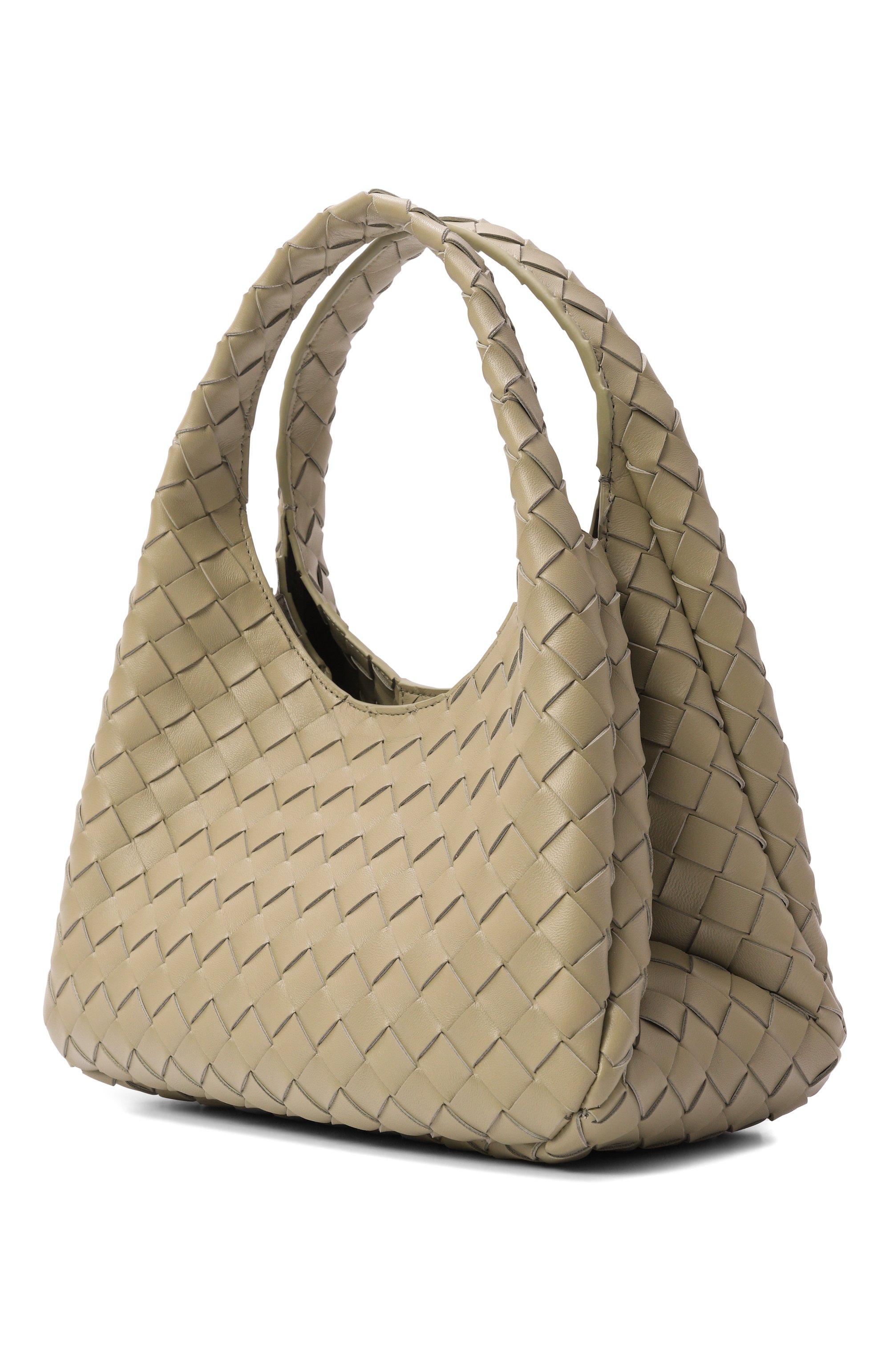 Сумка campana small BOTTEGA VENETA светло-зеленого цвета по цене 459500 руб., арт. 854248/V4SC0, фото 4 Сумка campana small BOTTEGA VENETA, арт. 854248/V4SC0, фото 4